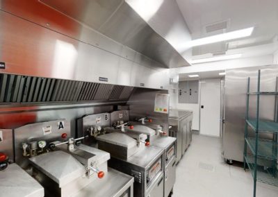 Chick-fil-A 40' straight trailer mobile kitchen interior