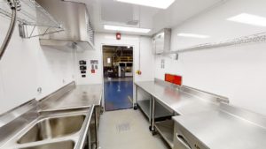 Chick-fil-A 40' straight trailer mobile kitchen interior