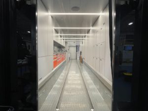 MLT Motorsports Race Transporter interior