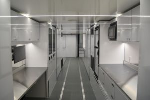 Porsche Sprint Cup Challenge North America Hospitality Transporter interior